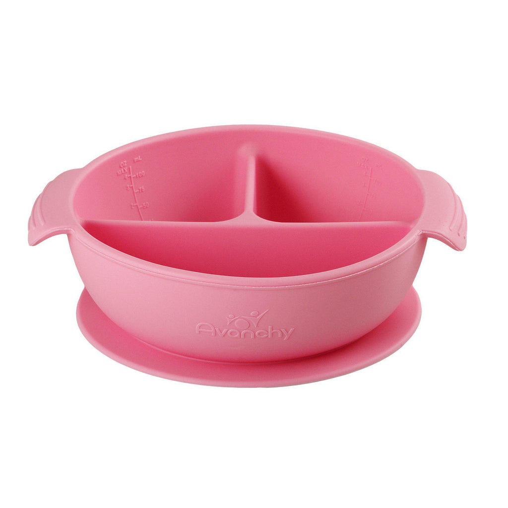 Avanchy Baby Bowls Silicone MINI Prep Bowl Set for Babies Kids Toddler for  Feeding Food 4 oz, Pink