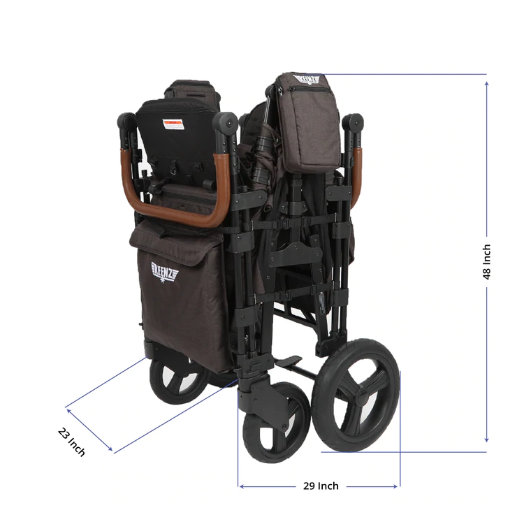 Keenz XC Luxury Comfort Stroller Wagon 4 Passenger Grey